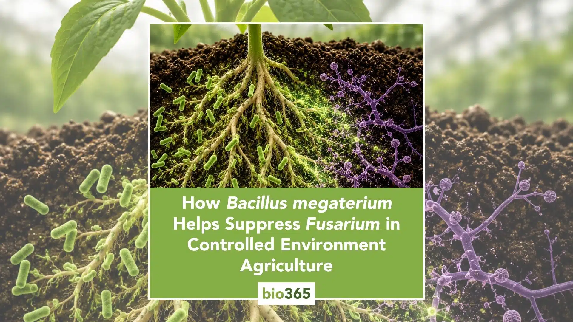 How Bacillus megaterium Helps Suppress Fusarium in Controlled Environment Agriculture